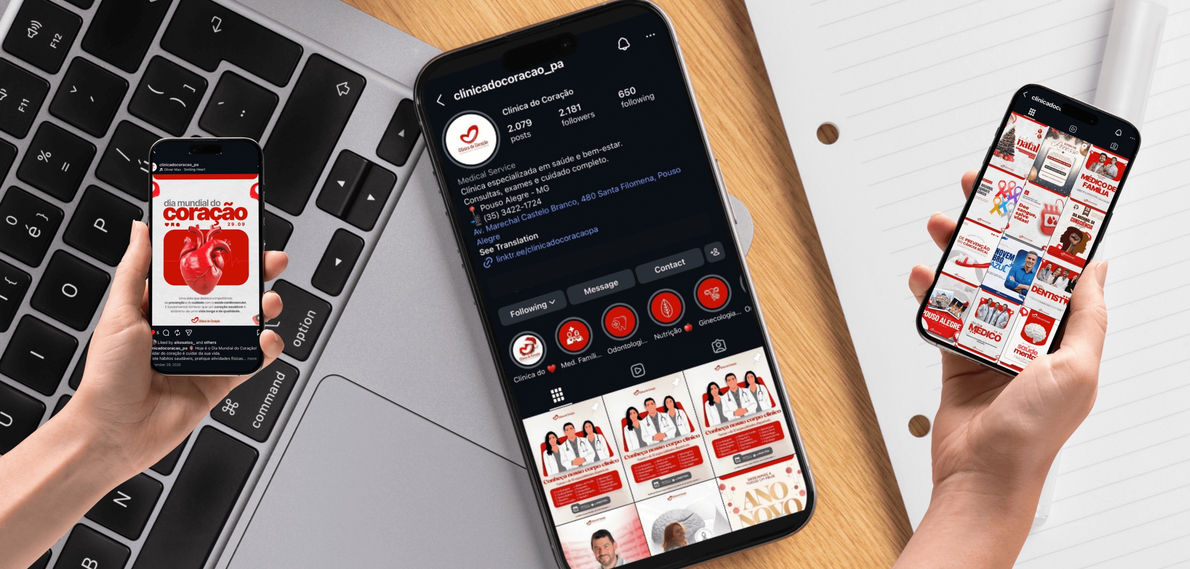 Social media management on mobile devices
